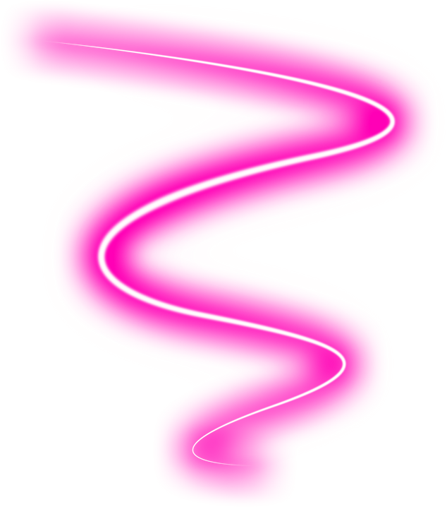 Pink Neon Light Swirl Line